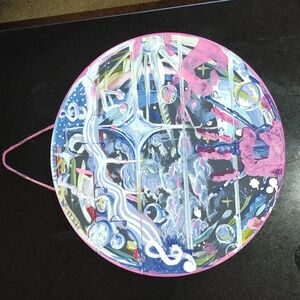 Colorful Abstract Hanging Art..hand Painted